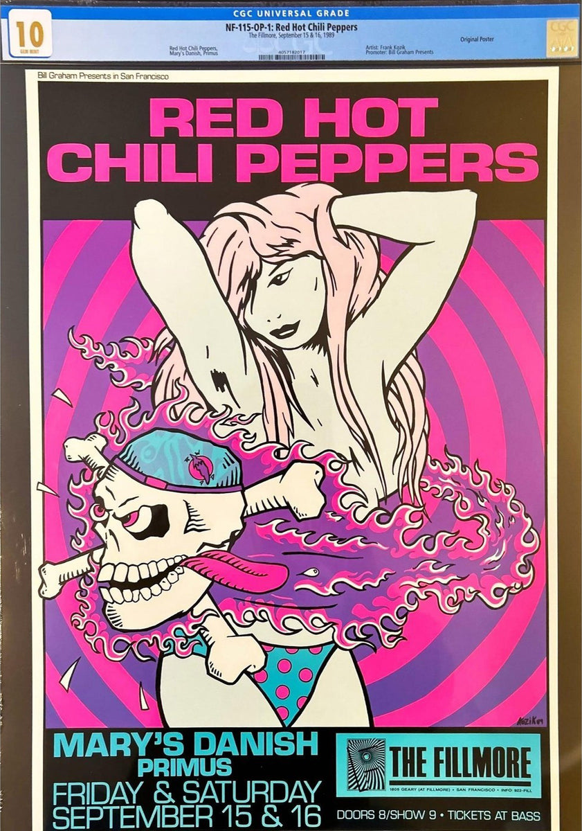 Red Hot Chili Peppers - 1989 Fillmore - CGC 10 – Eight Editions