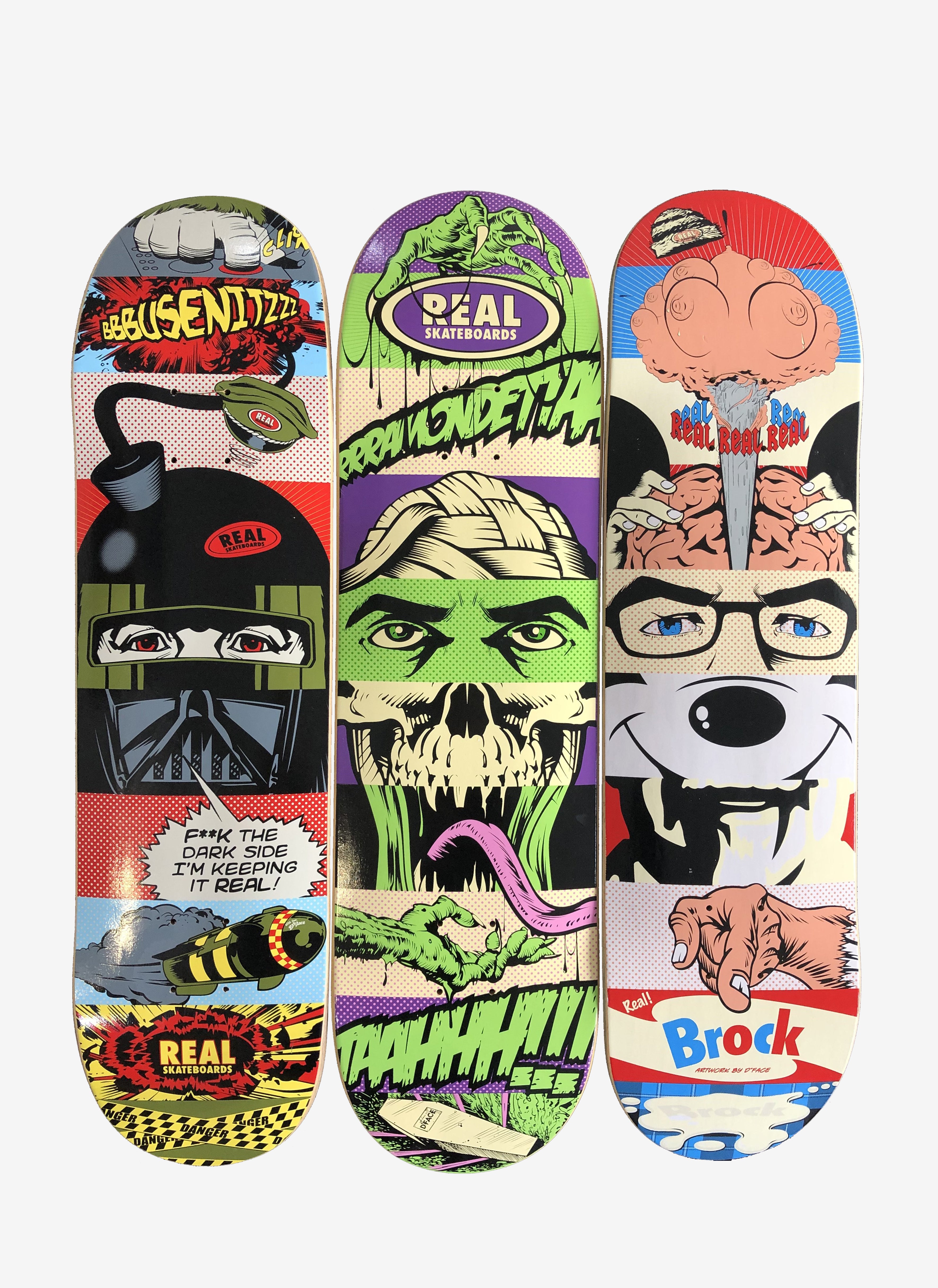 D*Face x Real Skateboards - Set of 3 – Eight Editions