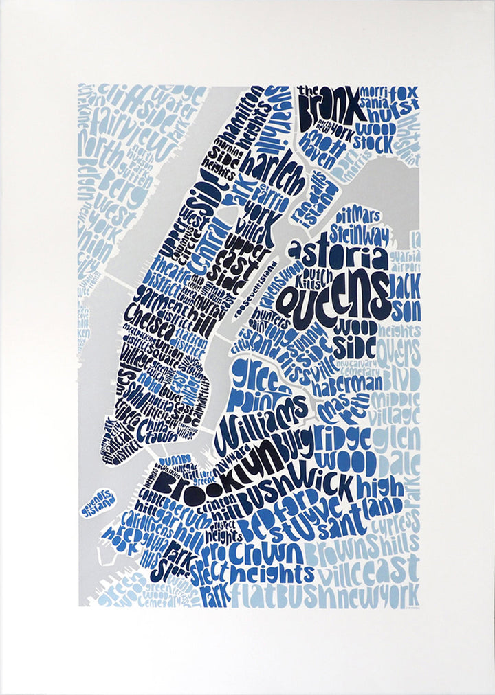 Map of NYC (5-colour-way)