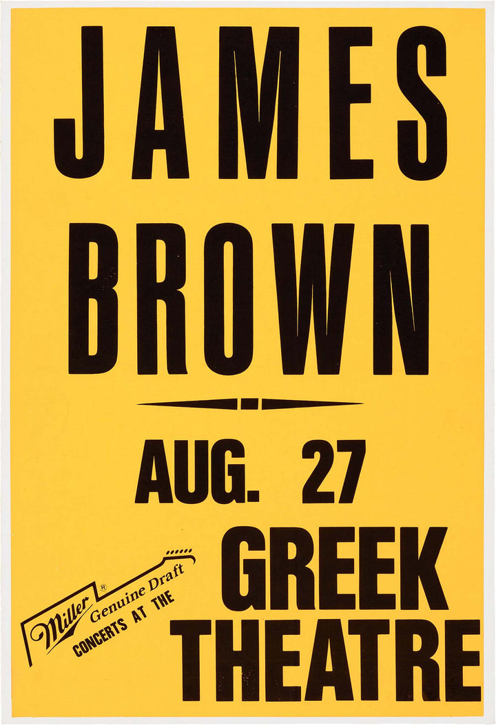 James Brown, Los Angeles, CA Concert Poster