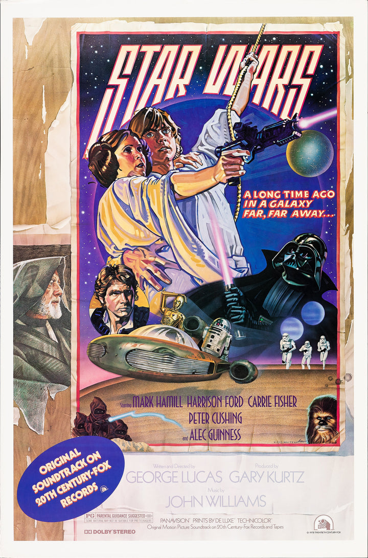 Star Wars (20th Century Fox), Style D Soundtrack, US One-Sheet